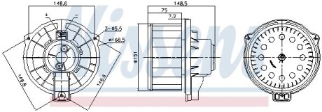 Вентилятор салону NISSENS 87620