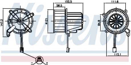 Вентилятор салона NISSENS 87621