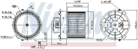 Вентилятор салону NISSENS 87654