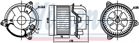 Вентилятор салона NISSENS 87784