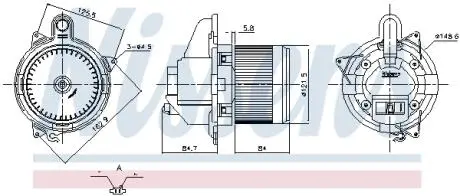 Вентилятор салону NISSENS 87846