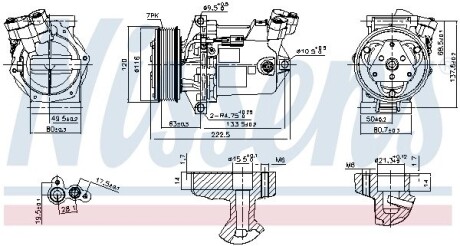 Компресор кондиціонера First Fit NISSENS 890042