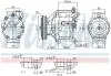 Компресор кондиціонера TOYOTA YARIS, YARIS VERSO 1.0/1.3/1.5 04.99-11.05 NISSENS 890047 (фото 7)