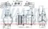 Компресор кондиціонера MERCEDES ACTROS, ACTROS MP2 / MP3, ATEGO, ATEGO 2, AXOR, AXOR 2, CITARO (O 530), CONECTO (O 345), ECONIC, INTEGRO (O 550), TRAVEGO (O 580), ZETROS 04.96- NISSENS 890331 (фото 1)