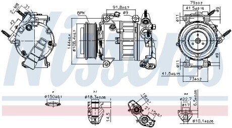 Компресор кондиціонера First Fit NISSENS 890589