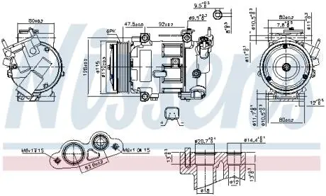 Автозапчасть NISSENS 890606