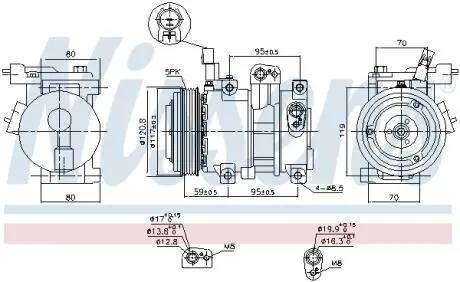 Компресор кондиціонера HYUNDAI NISSENS 890683