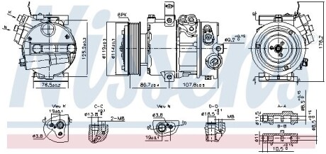 Компрессор кондиционера First Fit NISSENS 890751