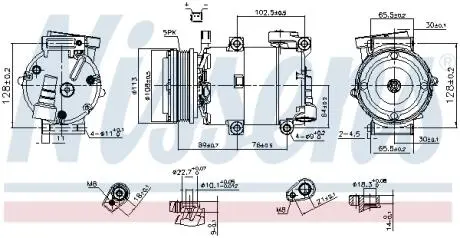 Компрессор кондиционера NISSENS 890788