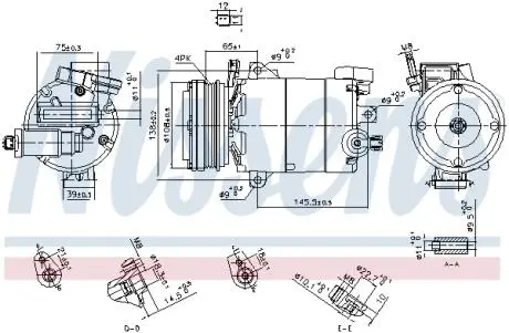 Компресор кондиціонера NISSENS 890794