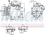 MITSUBISHI Компресор кондиціонера ECLIPSE IV 05-, ENDEAVOR 03-, GALANT IX 03- NISSENS 890879 (фото 7)