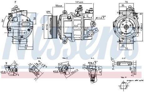 Компресор кондиціонера First Fit NISSENS 890893 (фото 1)