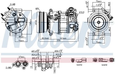 Компрессор кондиционера First Fit NISSENS 891004