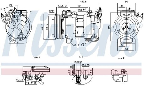 Компрессор кондиционера NISSENS 891016