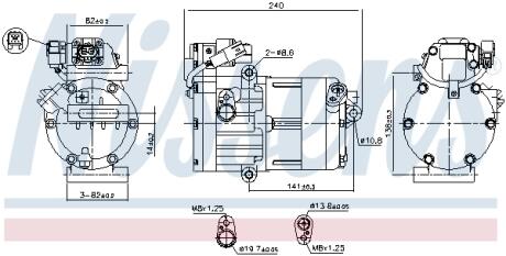 Компресор кондиціонера NISSENS 891022