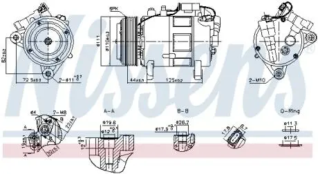 Компресор кондиціонера NISSENS 891148