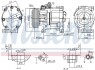 Компресор кондиціонера NISSENS 89405 (фото 8)