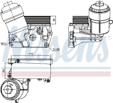 Радиатор масляный First Fit NISSENS 91310