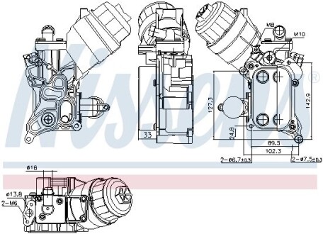 Масляный радиатор NISSENS 91355