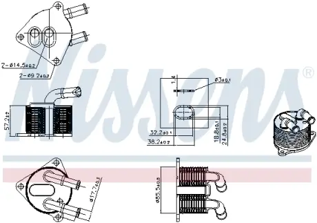 Радіатор оливний NISSENS 91510