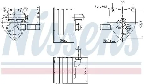 Радіатор оливний NISSENS 91512