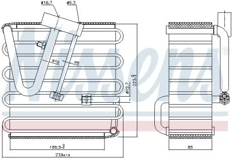 Испаритель кондиционера NISSENS 92022