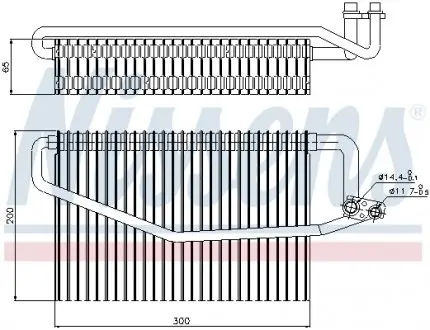 Испаритель кондиционера NISSENS 92173