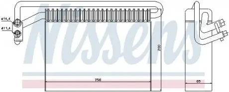 Испаритель кондиционера NISSENS 92177