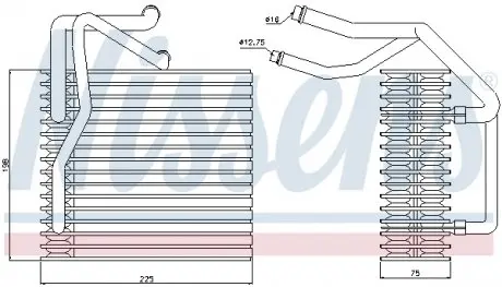 Випарник кондиціонера NISSENS 92205
