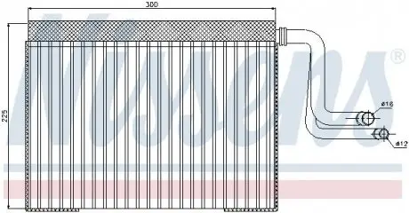 Испаритель кондиционера NISSENS 92268