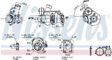 TURBOSPRКЇARKA VOLVO S60 2.5T 00- NISSENS 93147