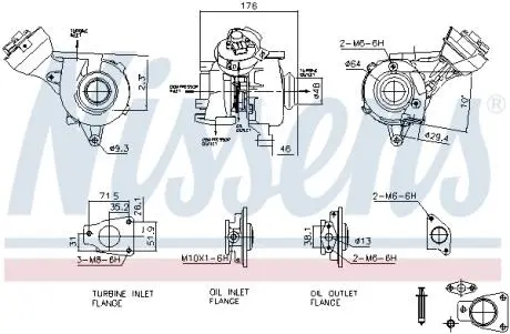 Турбокомпресор First Fit NISSENS 93482
