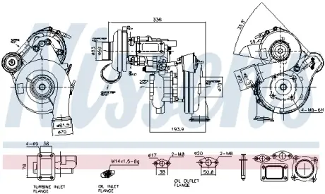 Автозапчасть NISSENS 93849