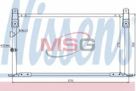 Радиатор кондиционера NISSENS 940018