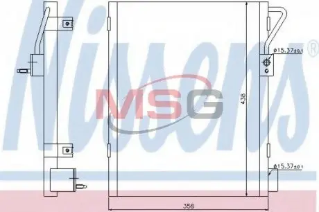 Радиатор кондиционера NISSENS 940019