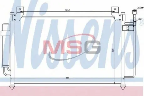 Радиатор кондиционера NISSENS 940049