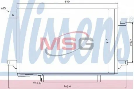 Радиатор кондиционера NISSENS 940054