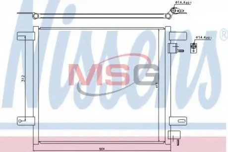 Радиатор кондиционера NISSENS 940060