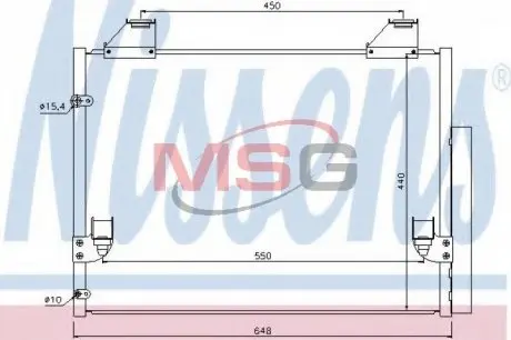 Радіатор кондиціонера NISSENS 940083