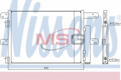 Радиатор кондиционера NISSENS 940096 (фото 1)