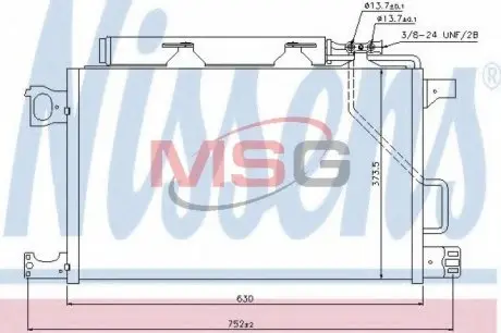 Конденсер кондиционера NISSENS 940100