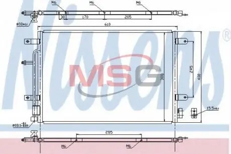Радиатор кондиционера NISSENS 940139