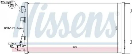 Радиатор кондиционера NISSENS 940160