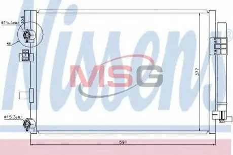 Радиатор кондиционера First Fit NISSENS 940182