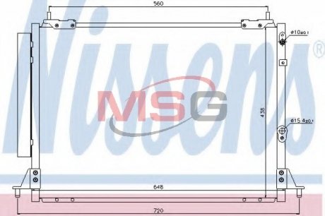 Радиатор кондиционера NISSENS 940188