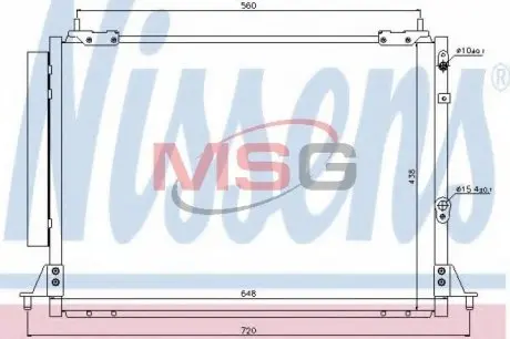 Радиатор кондиционера NISSENS 940188