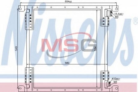 Радиатор кондиционера NISSENS 940242