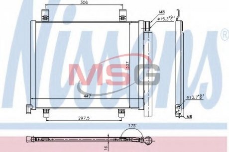 Радиатор кондиционера First Fit NISSENS 940254