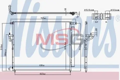 Радіатор кондиціонера NISSENS 940266