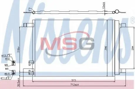 Радиатор кондиционера NISSENS 940319